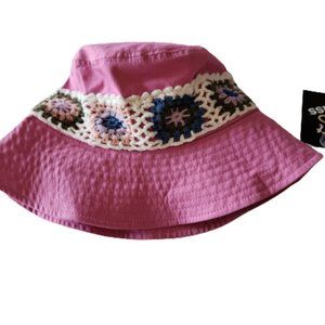 Art Class Girl's Bucket Hat One Size Fits Most Pink 100% Cotton